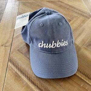 NWT Harding Lane Chubbies Hats Mens Blue Embroidered Strap Back‎ Baseball Cap